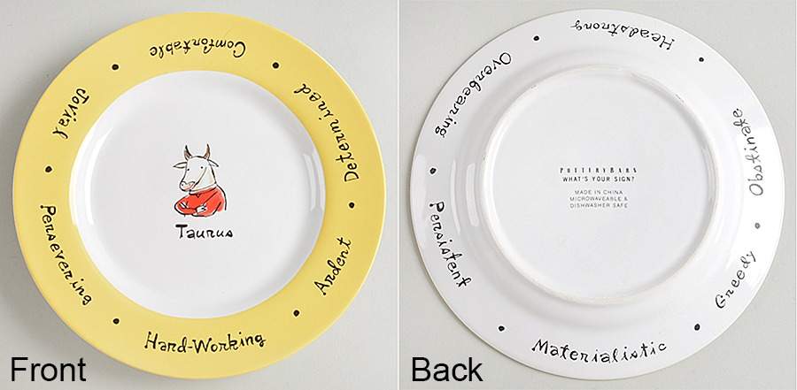 What's Your Sign? Salad Plate by Pottery Barn China-1