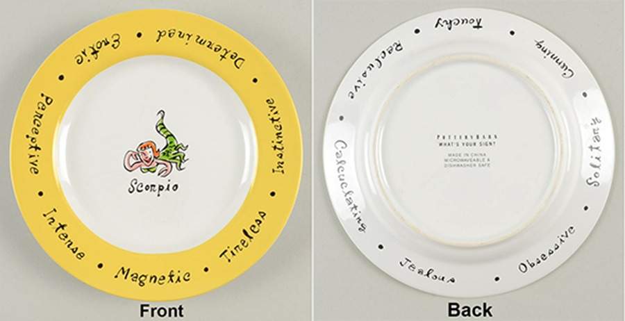 What's Your Sign? Salad Plate by Pottery Barn China-1