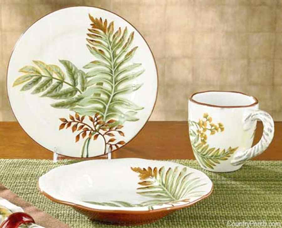 Botanica Large Rim Soup Bowl by Park Designs-1