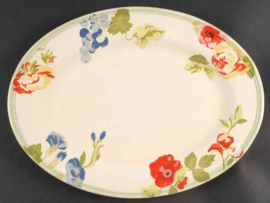 Emma's Garden 14" Oval Serving Platter by Park Designs-1