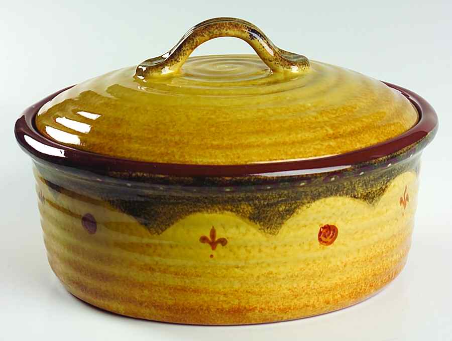 Terrazza 2.5 Quart Round Covered Baker by Park Designs-1