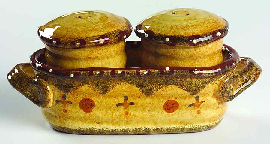 Terrazza (3 Pc) Salt & Pepper Tray Set by Park Designs-1