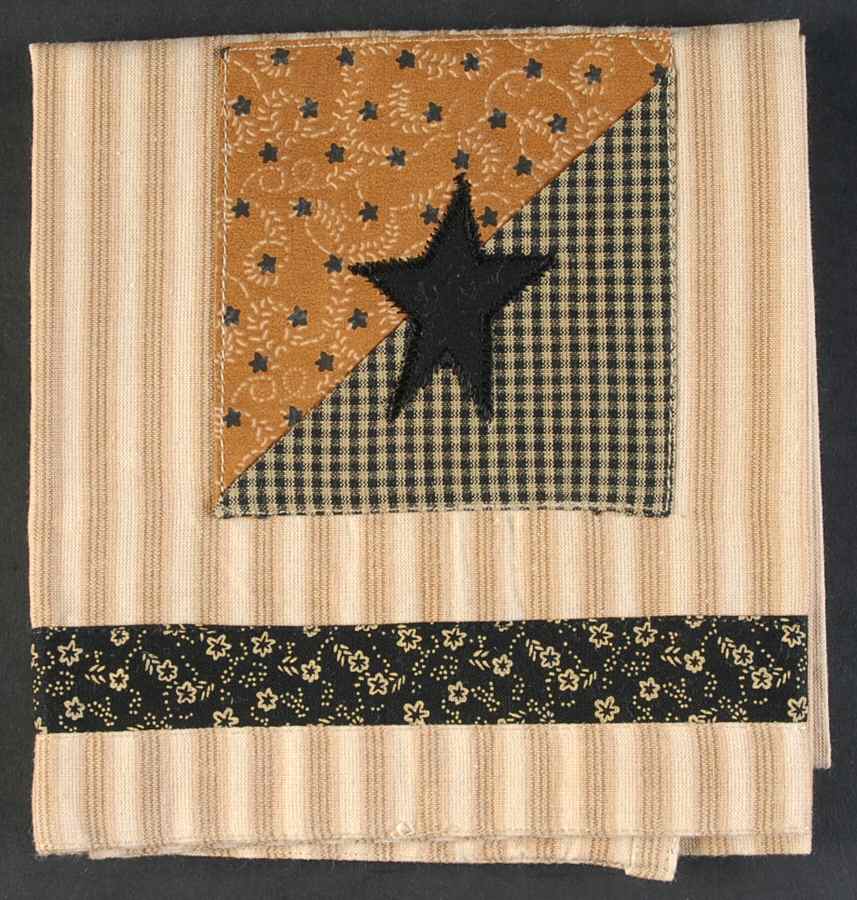 Black Star Cloth Dish Towel by Park Designs-1