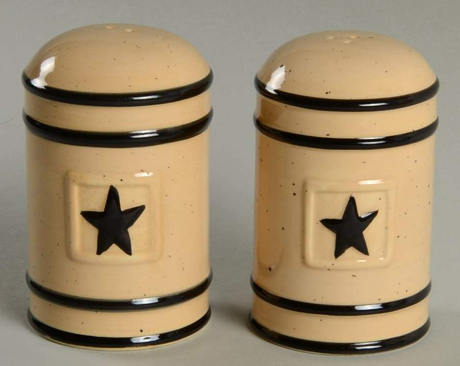 Black Star Salt & Pepper Set by Park Designs-1