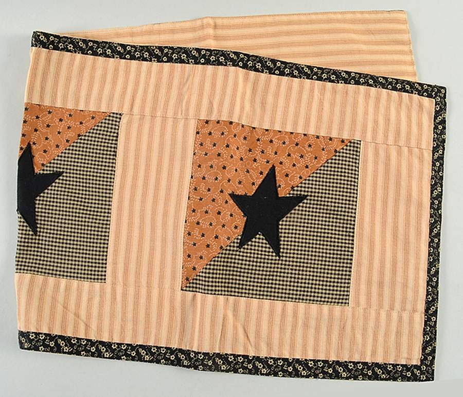 Black Star 13" x 36" Cloth Table Runner by Park Designs-1