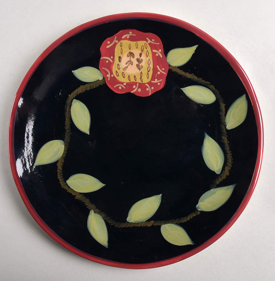 Folk Flower Salad/Dessert Plate by Park Designs-1