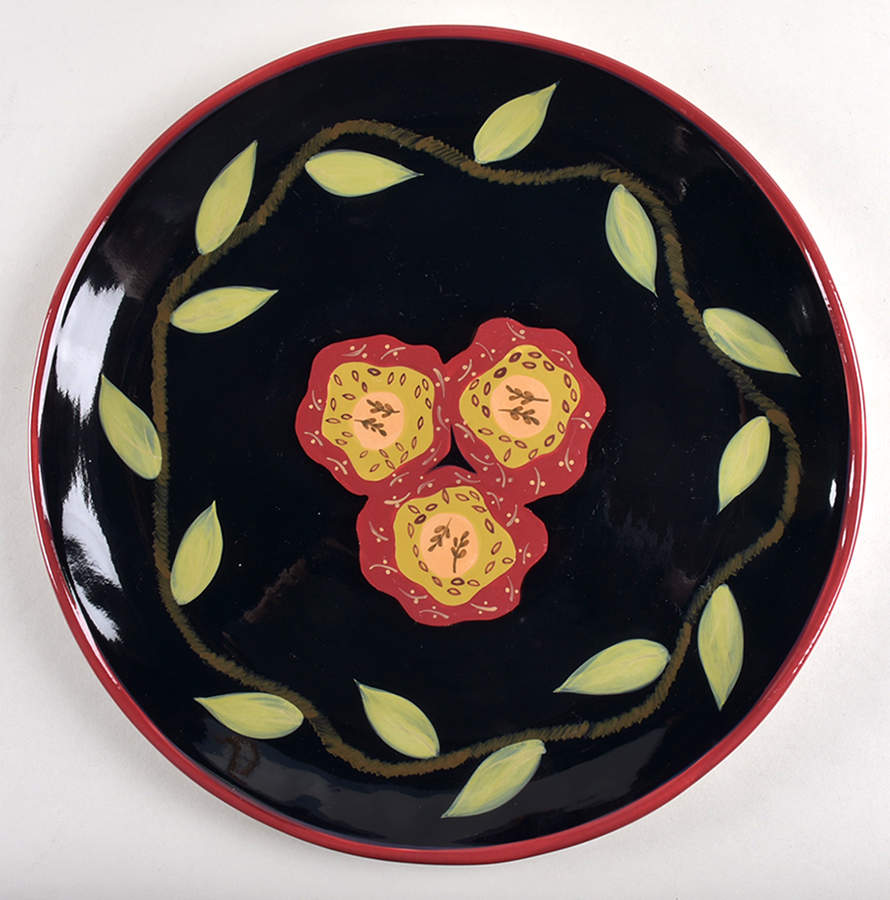 Folk Flower 14" Chop Plate (Round Platter) by Park Designs-1