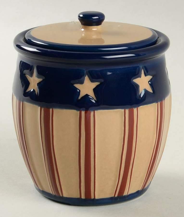 Stars and Stripes Sugar Bowl & Lid by Park Designs-1