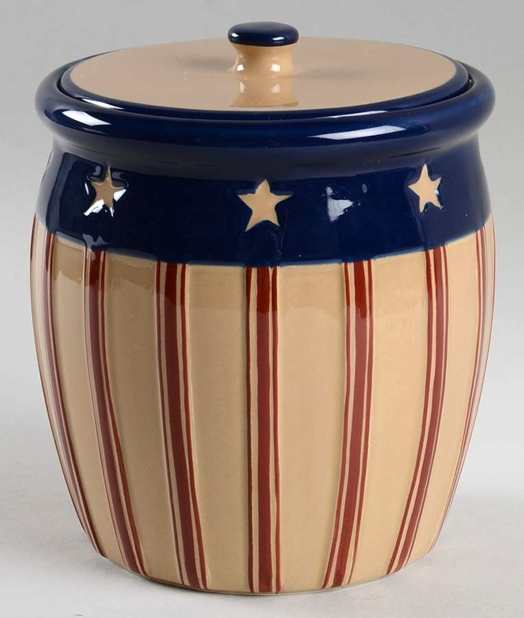 Stars and Stripes Small Canister & Lid by Park Designs-1