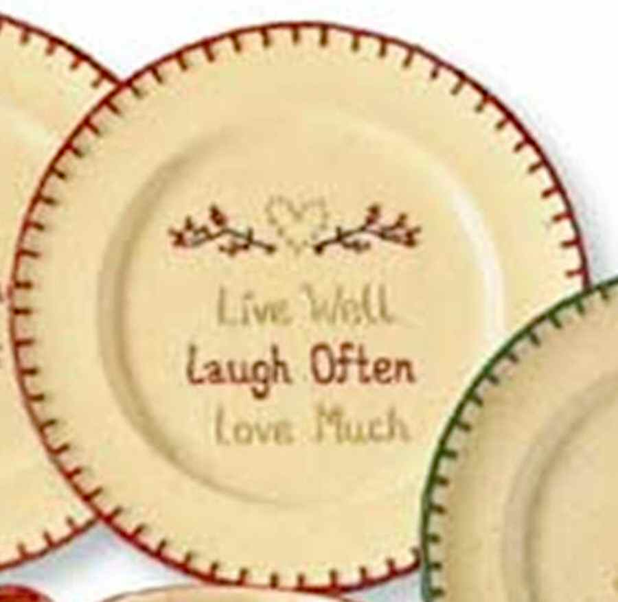 Sentiments Salad Plate by Park Designs-1