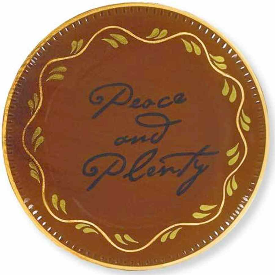 Red Ware 11" Chop Plate (Round Platter) by Park Designs-1