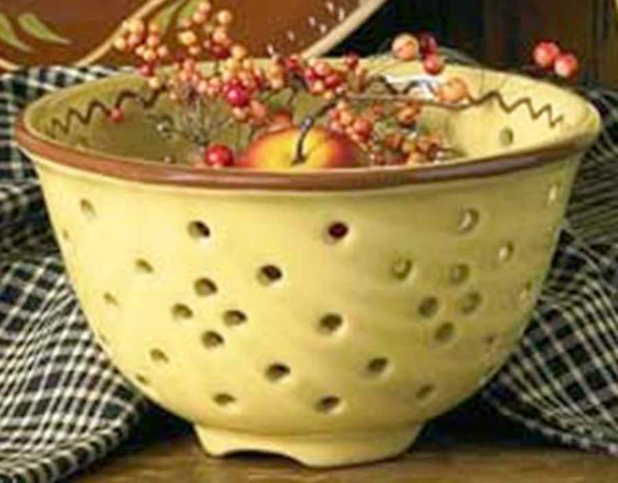 Red Ware Ceramic Colander by Park Designs-1