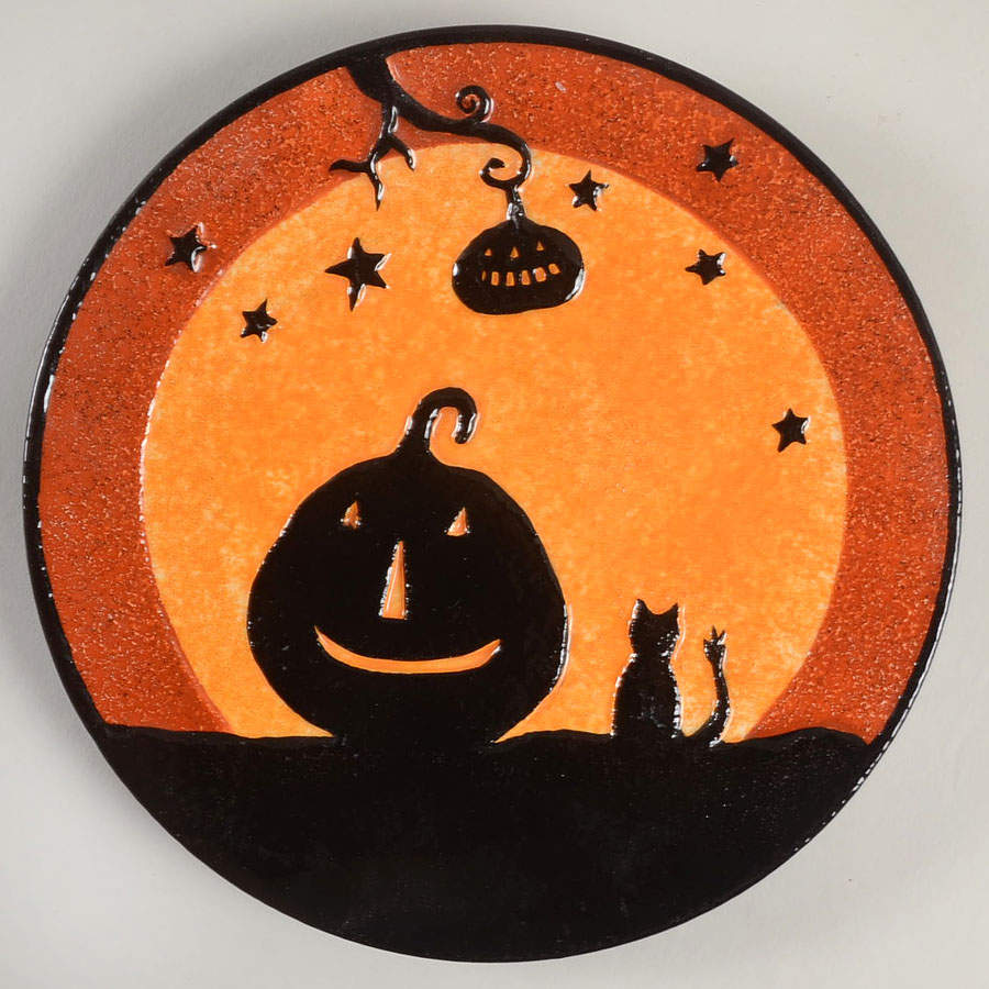 Halloween Night Salad/Dessert Plate by Park Designs-1