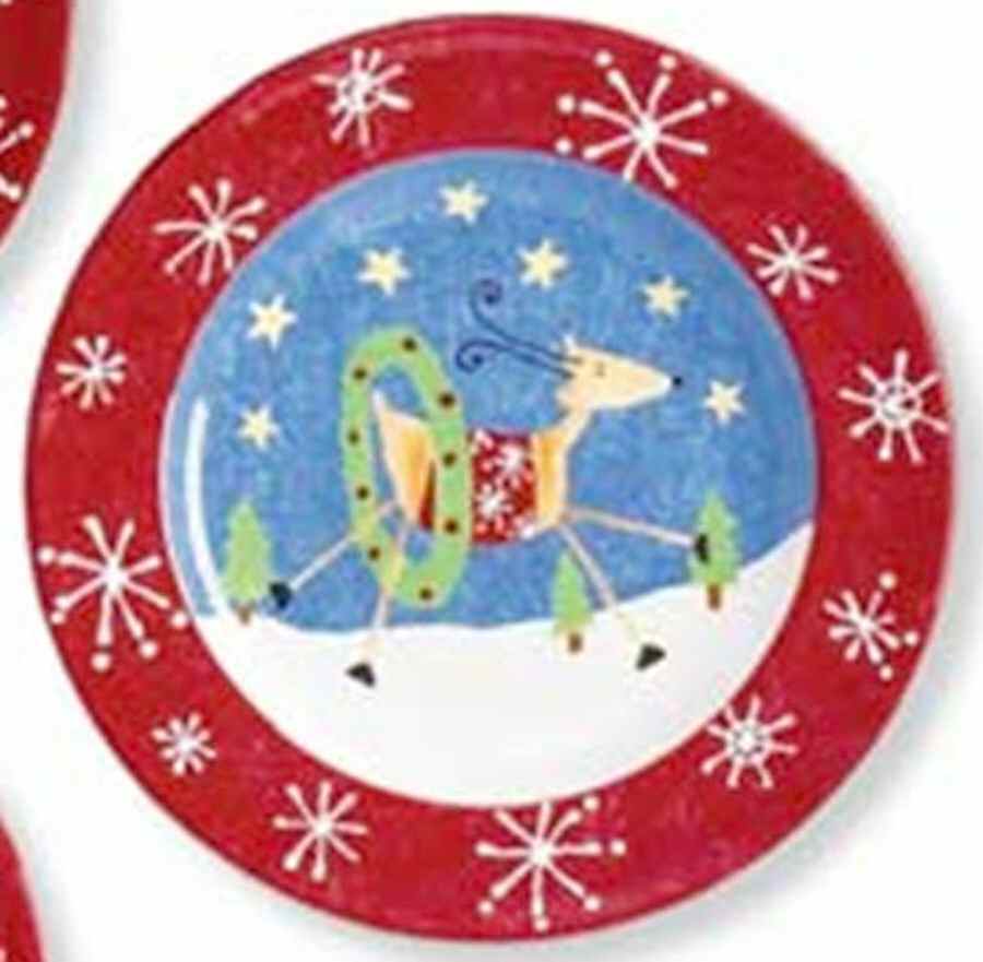 Reindeer Games Salad/Dessert Plate by Park Designs-1