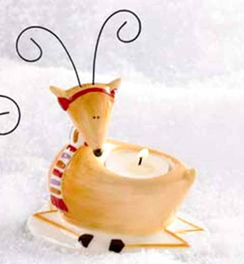 Reindeer Games Figural Tea Light Candleholder by Park Designs-1