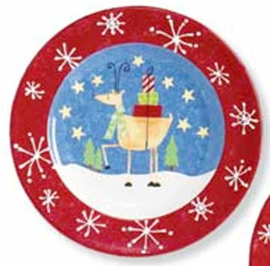 Reindeer Games Salad/Dessert Plate by Park Designs-1