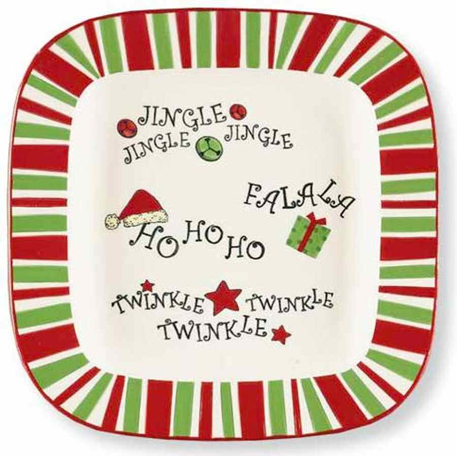 Wrap It Up 11" Square Serving Platter by Park Designs-1