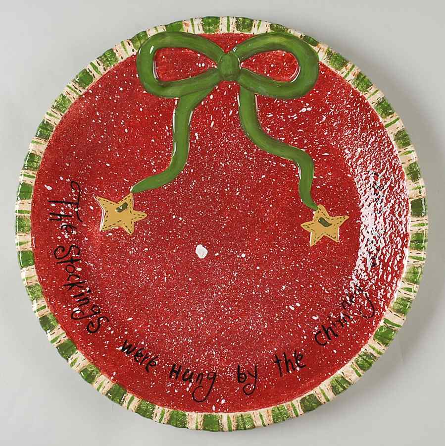 Holiday Stockings 14" Chop Plate (Round Platter) by Park Designs-1