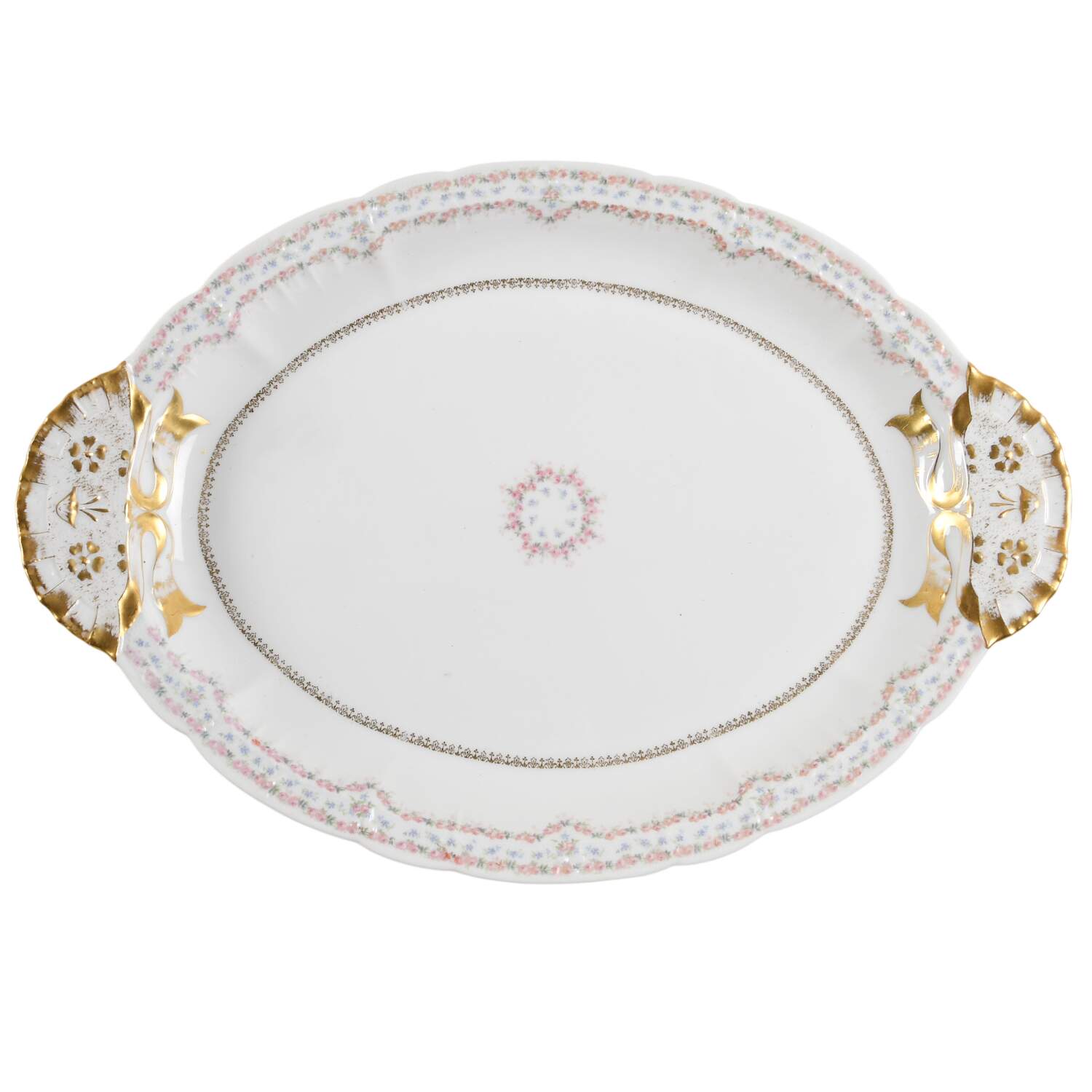 POY591 16" Oval Serving Platter by Jean Pouyat-1