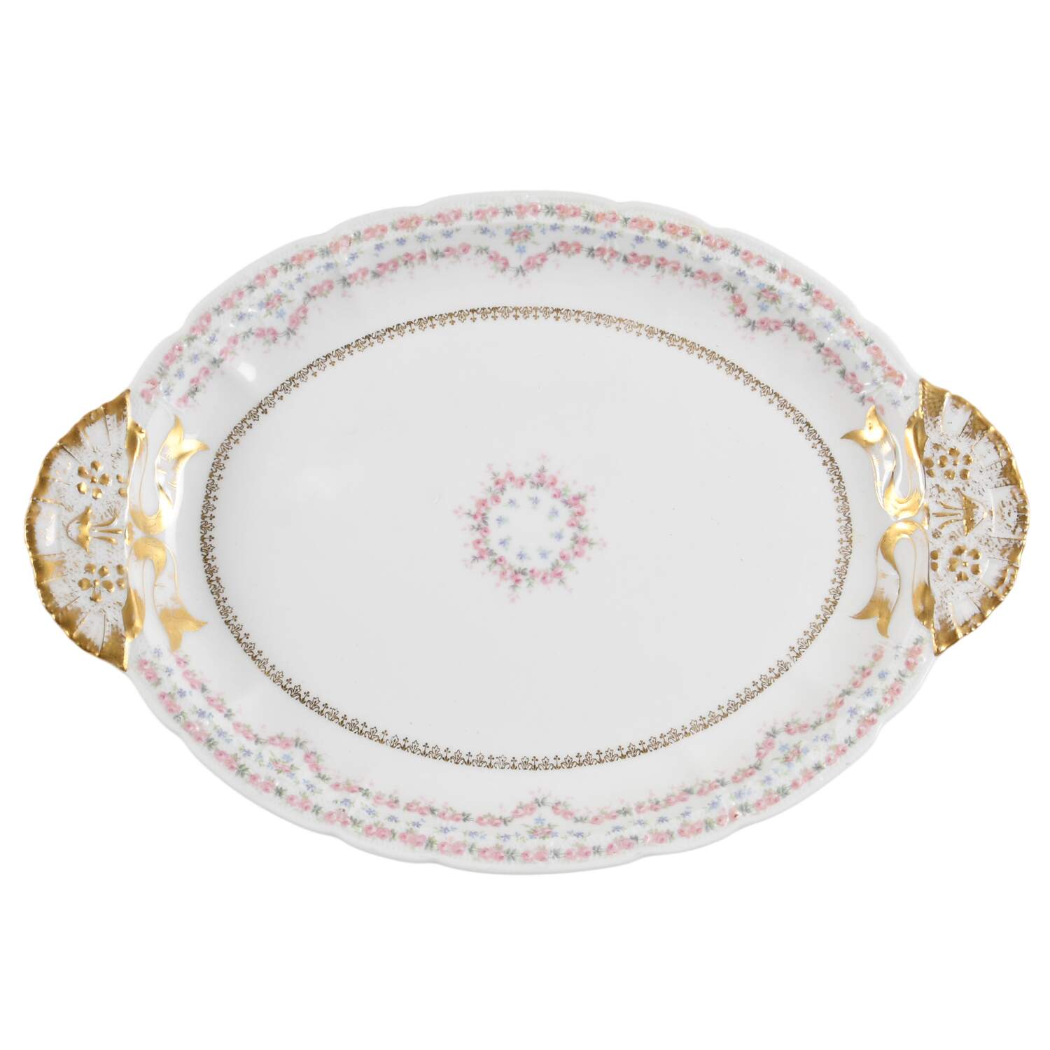 POY591 12" Oval Serving Platter by Jean Pouyat-1