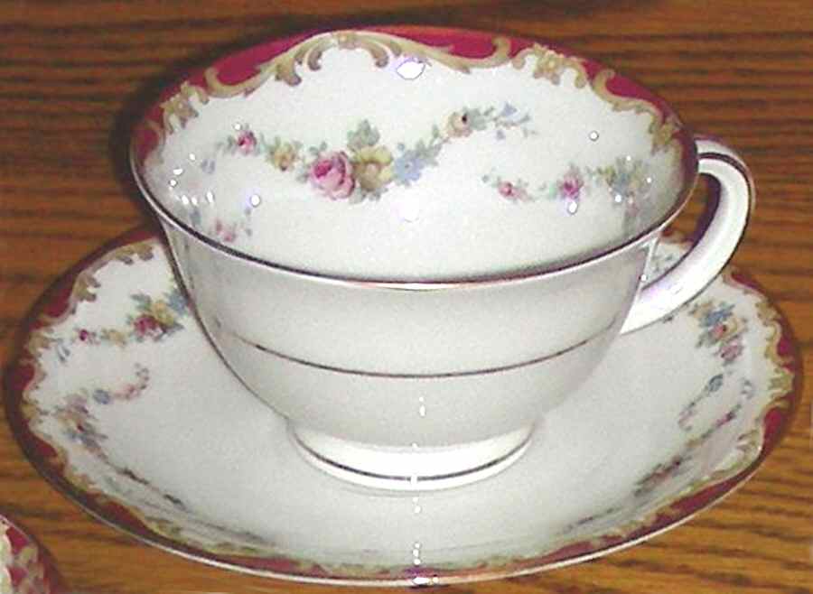 Glamis Footed Cup & Saucer Set by Pfeiffer & Lowenstein-1