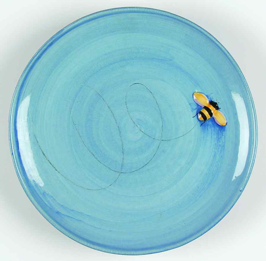 Bee Blue Salad Plate by Pottery Barn China-1