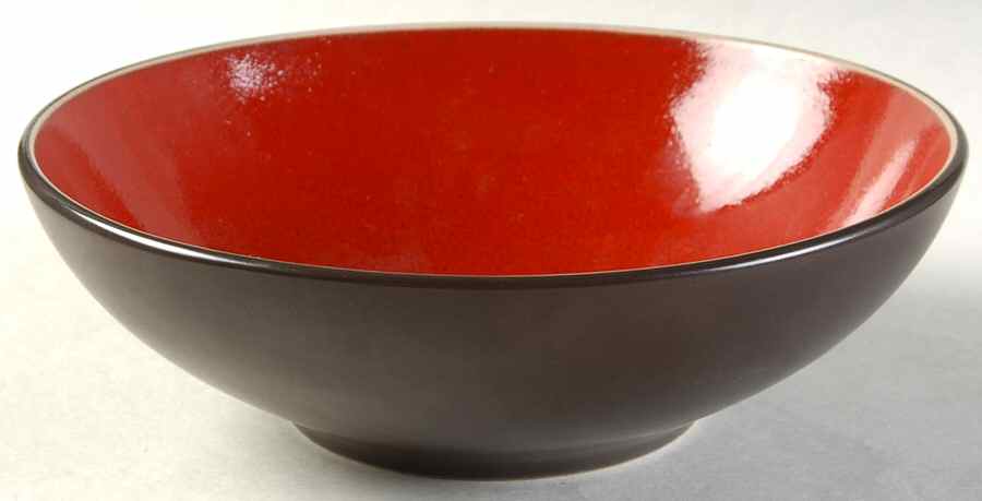 Red Reactive Soup/Cereal Bowl by Pier 1-1