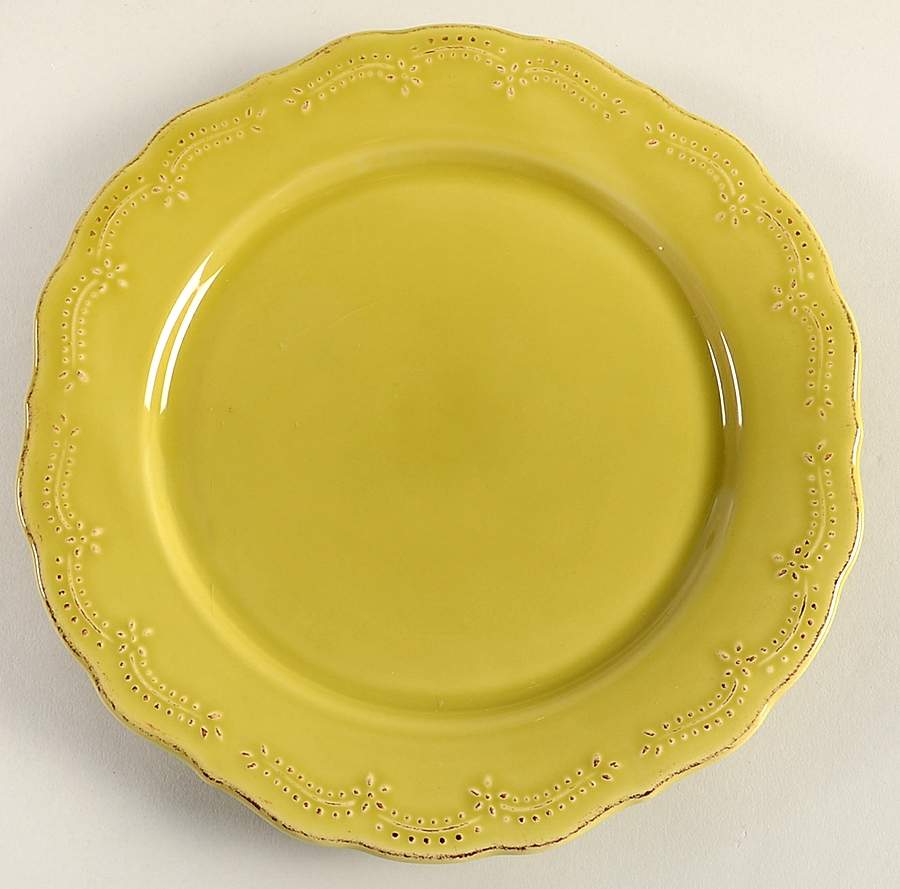 Lacey Green Salad Plate by Pier 1-1
