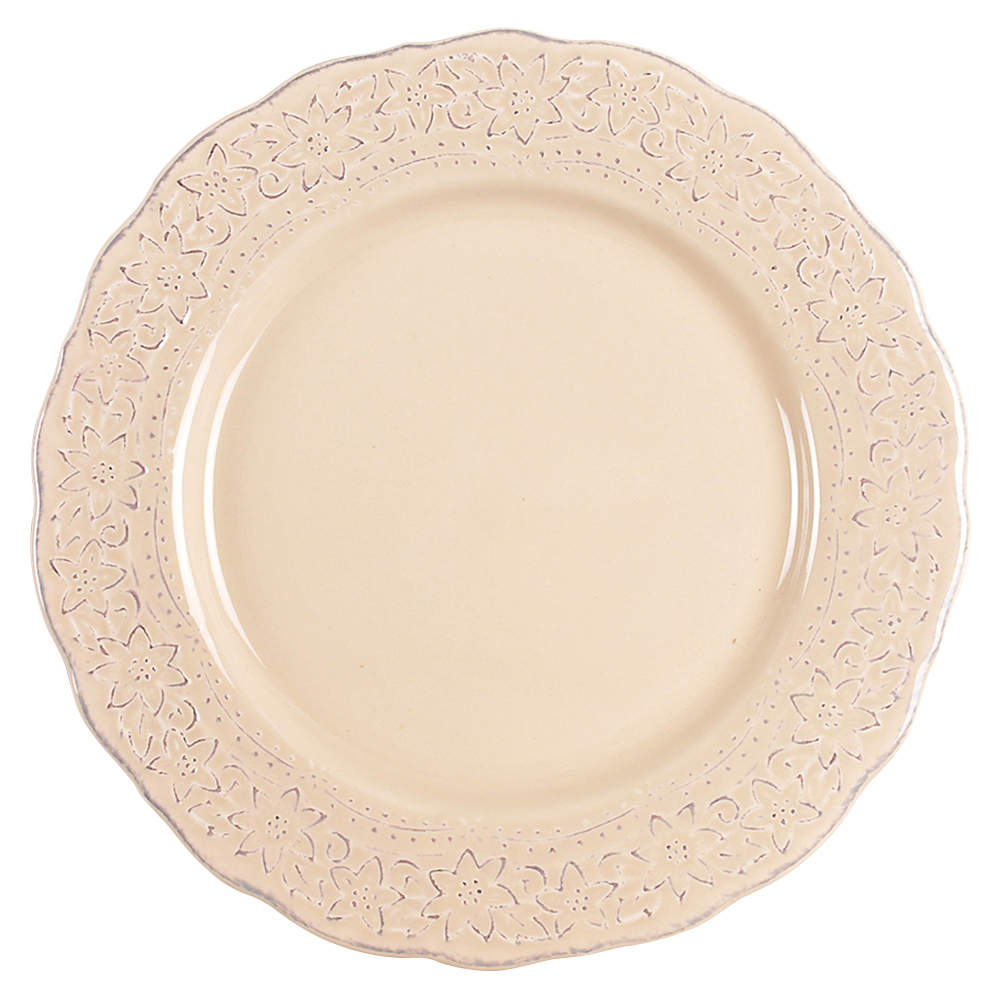 Lacey Cream Dinner Plate by Pier 1-1