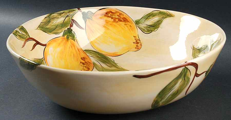 Lemon Orchard 12" Round Serving Bowl by Pier 1-1