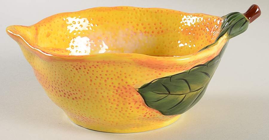 Lemon Orchard 8" Figural Serving Bowl by Pier 1-1