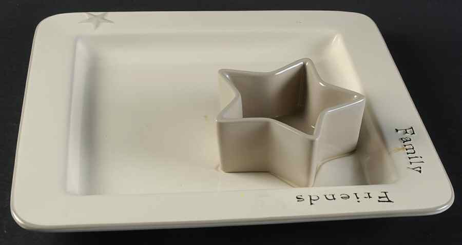 Word Expressions (Embossed Words) (2 Piece) Chip & Dip Set by Primitives By Kathy-1