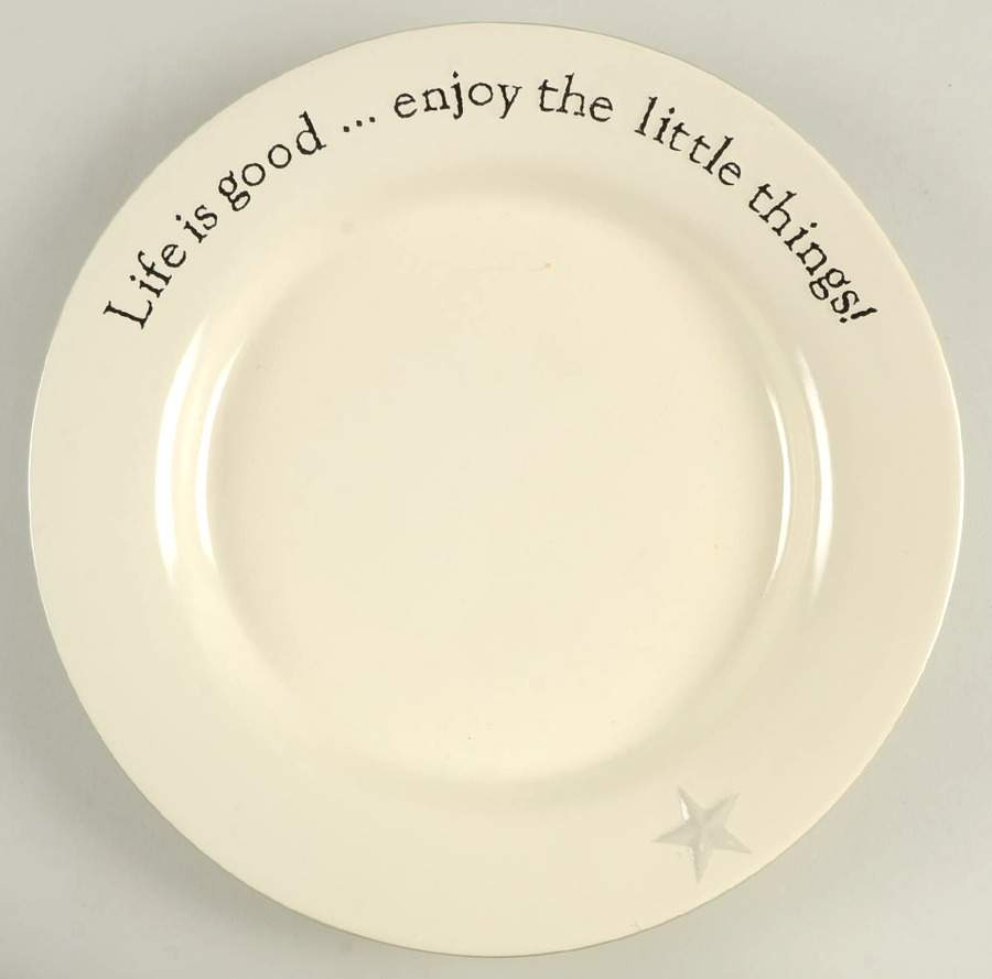 Word Expressions (Embossed Words) Party/Serving/Chip & Dip Plate by Primitives By Kathy-1
