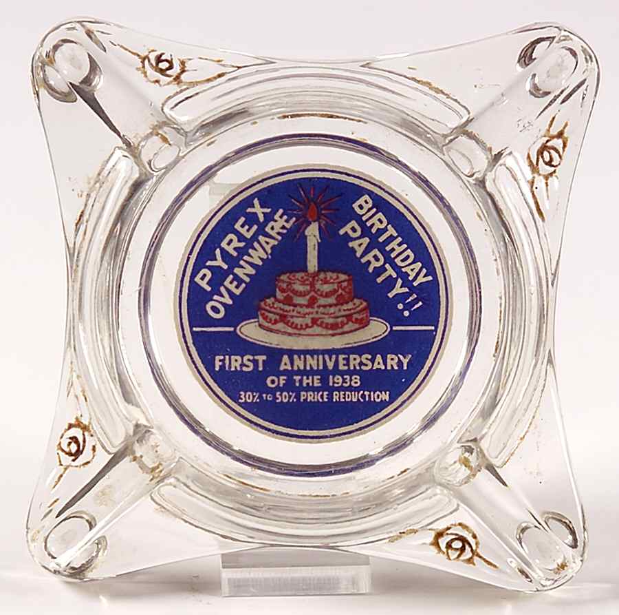 Advertising Signs Ashtray with Advertising by Pyrex-1
