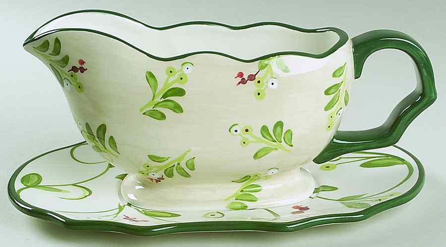 Home for the Holidays Gravy Boat & Underplate by Paula Deen-1