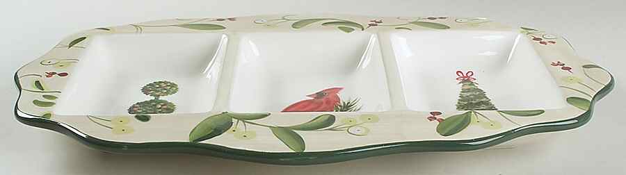 Home for the Holidays 3 Section Tray by Paula Deen-1