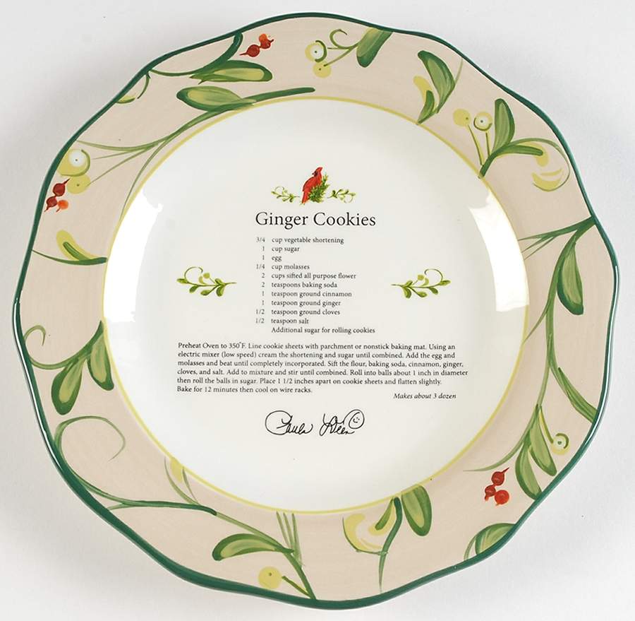 Home for the Holidays Salad/Dessert Plate by Paula Deen-1