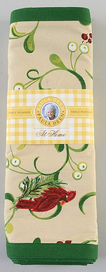 Home for the Holidays 14" X 72" Cloth Table Runner by Paula Deen-1