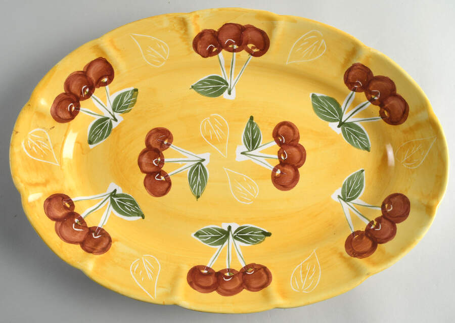 PBA47 17" Oval Serving Platter by Pottery Barn China-1