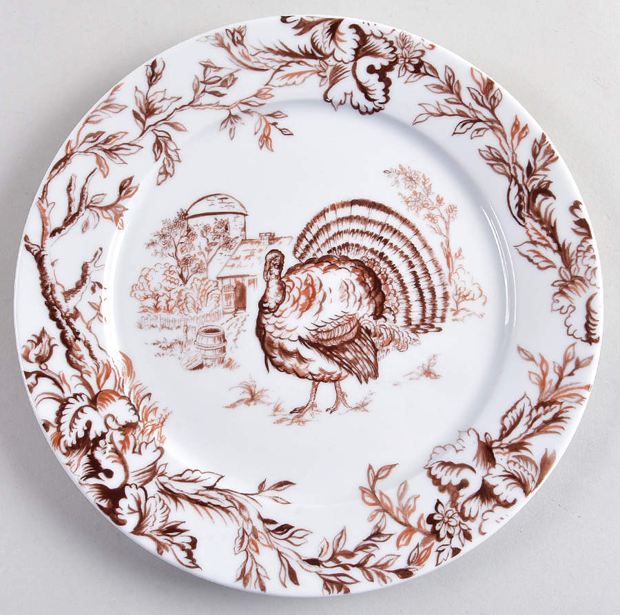 Turkey Dinner Plate by Pillivuyt-1