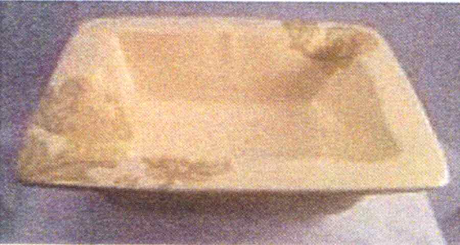 Peony Portrait Cream 10" Square Vegetable Bowl by Pfaltzgraff-1