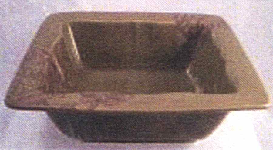Peony Portrait Olive 10" Square Vegetable Bowl by Pfaltzgraff-1