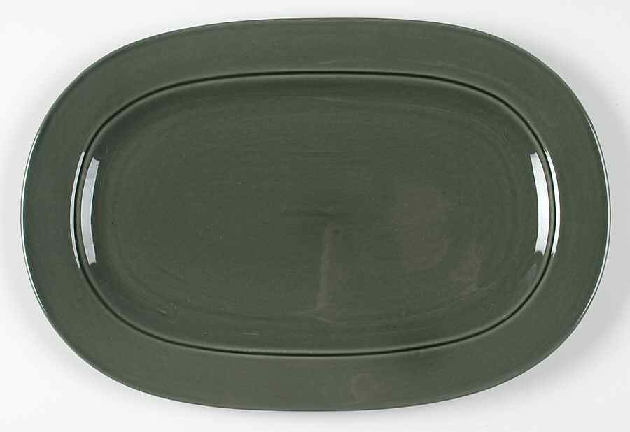 Clermont Blue 15" Oval Serving Platter by Pfaltzgraff-1