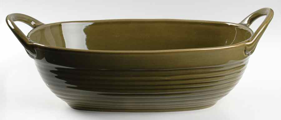 Clermont Moss 14" Oval Vegetable Bowl by Pfaltzgraff-1