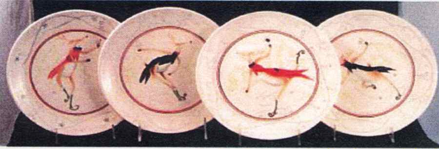 Reindeer Party Salad/Dessert Plate by Pfaltzgraff-1