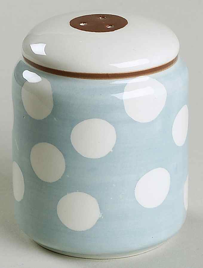 Dot Crazy Blue and Brown Pepper Shaker by Paula Deen-1
