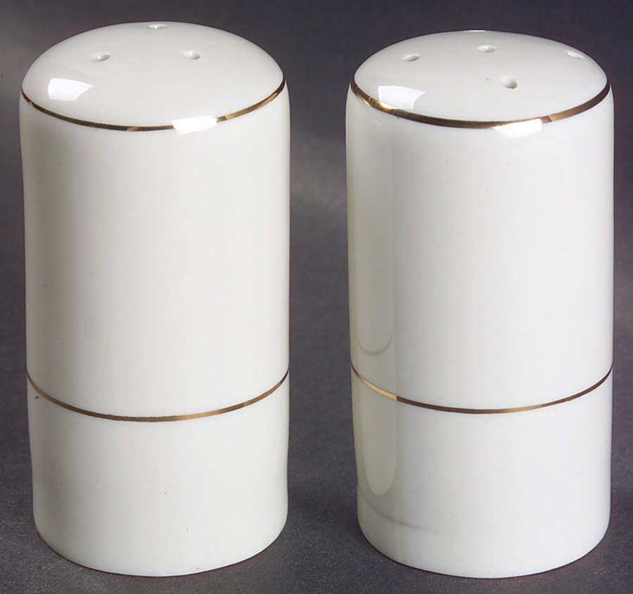 Double Gold Band Salt & Pepper Set by Philippe Richard-1