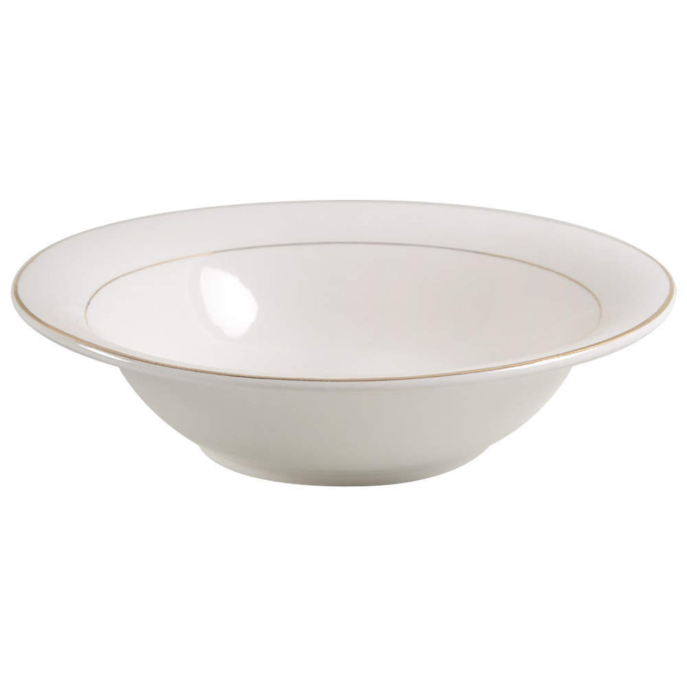 Double Gold Band 9" Round Vegetable Bowl by Philippe Richard-1