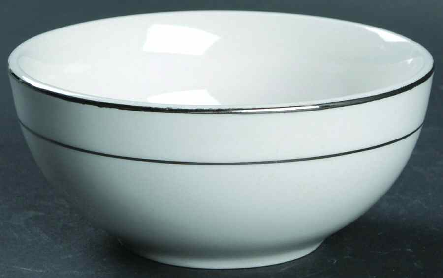 Double Platinum Band Fruit/Dessert (Sauce) Bowl by Philippe Richard-1