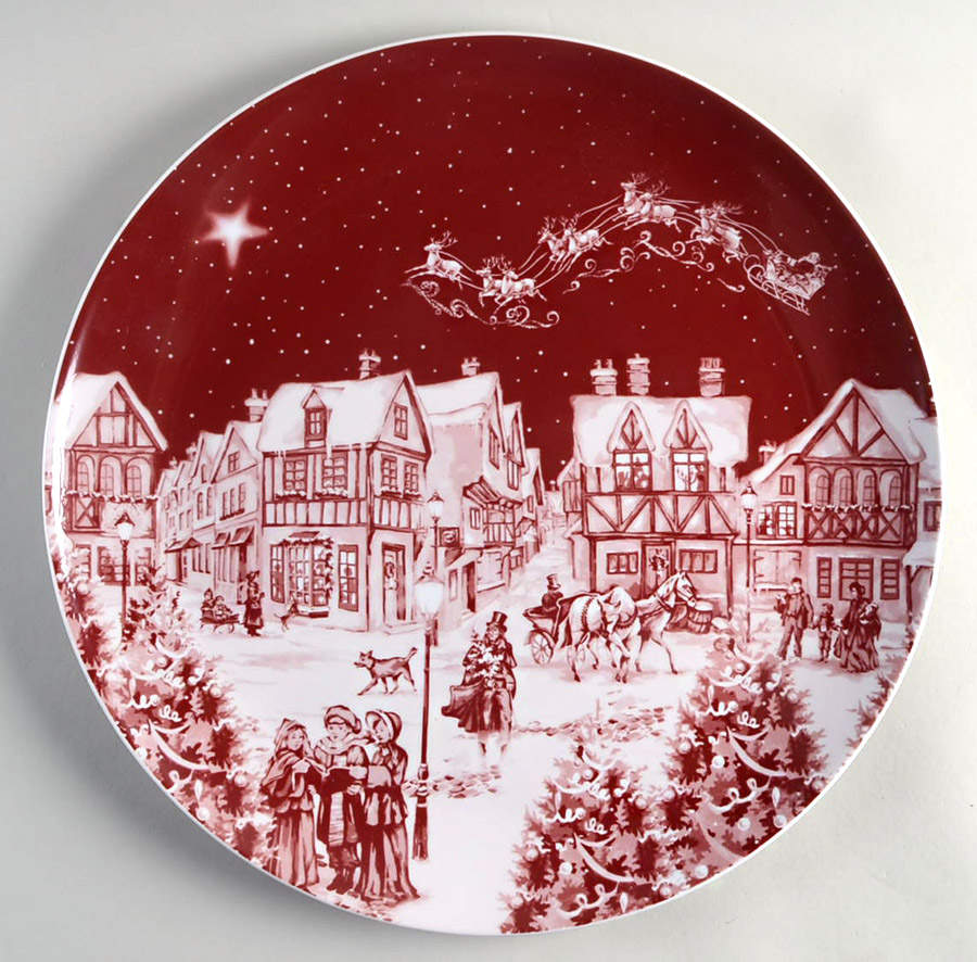 Nordic Noel 15" Chop Plate (Round Platter) by Pillivuyt-1